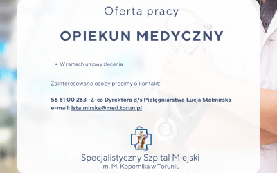 Oferta pracy – opiekun medyczny